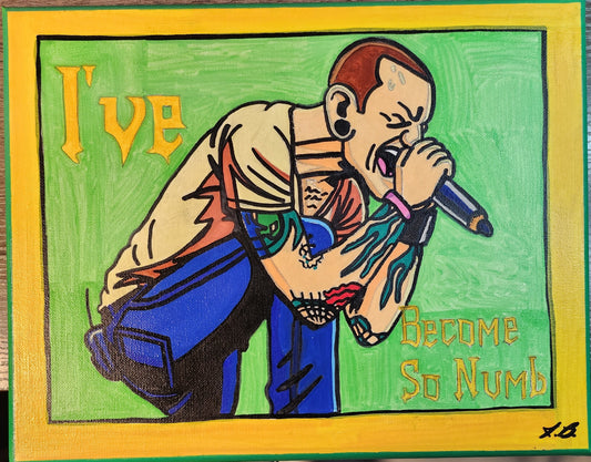 11" x 14" Linkin Park's I've Become So Numb Acrylic Painting On An Canvas